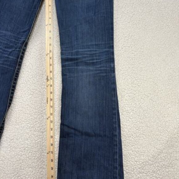 Big Star Womens Jeans Size 30L Liv Boot Distressed Measures 31x33 Thick Stitch - Picture 10 of 11